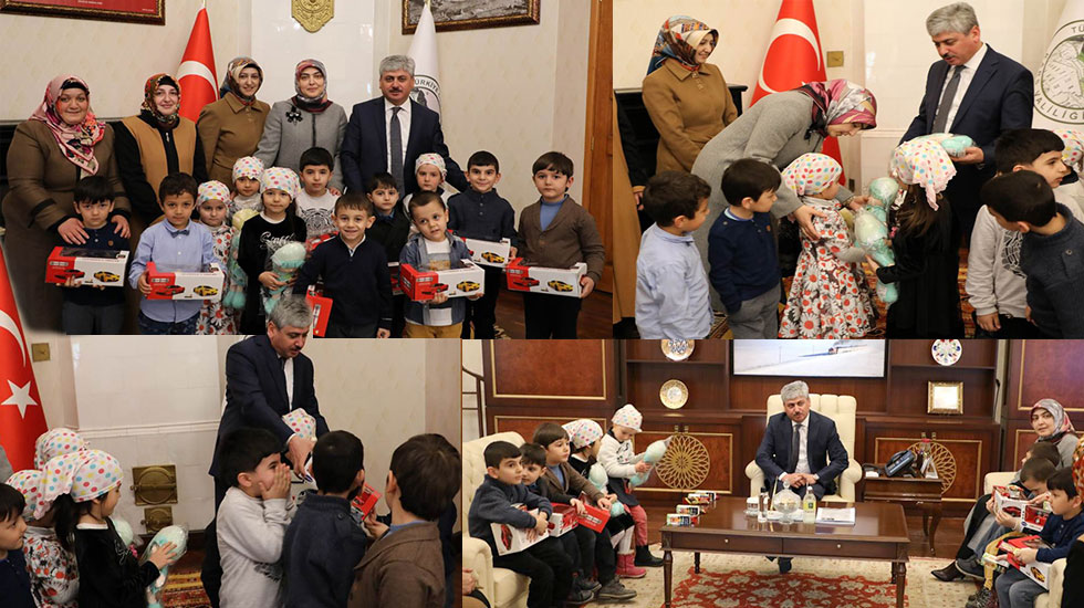 Kur’an Kursu Öğrencilerinden Vali Doğan’a Ziyaret