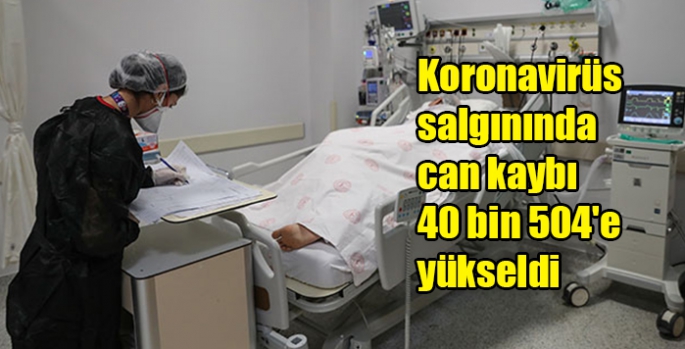 Koronavirüs salgınında can kaybı 40 bin 504'e yükseldi