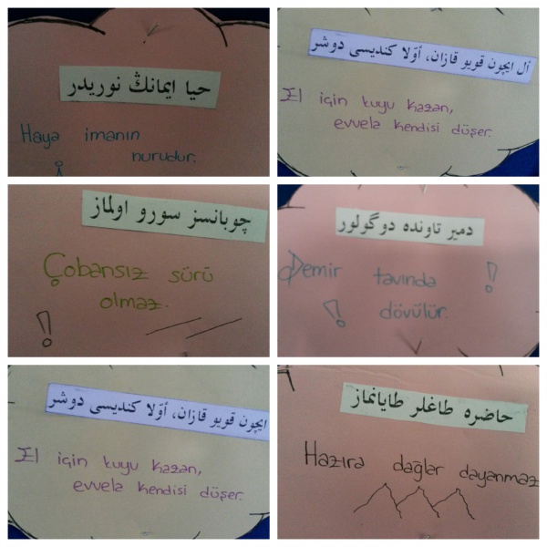 Osmanlıca Atasözleri Duvar Gazetesi