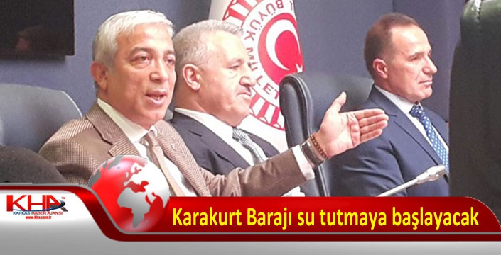 Karakurt Barajı su tutmaya başlayacak