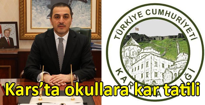 Kars’ta okullara kar tatili