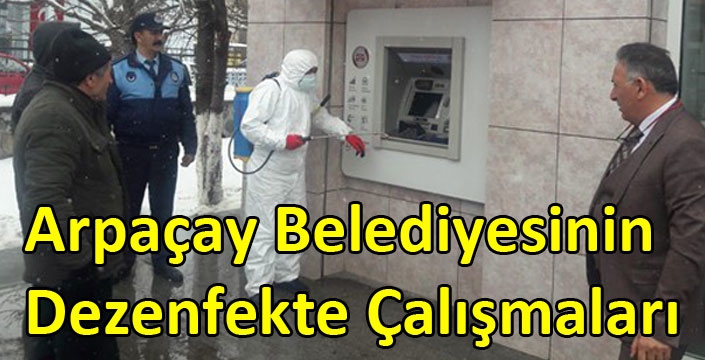 Arpaçay Belediyesinin Dezenfekte Çalışmaları