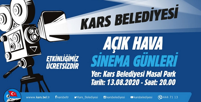 Kars Masal Park’ta Sinema Günleri
