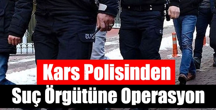 Kars Polisinden Suç Örgütüne Operasyon