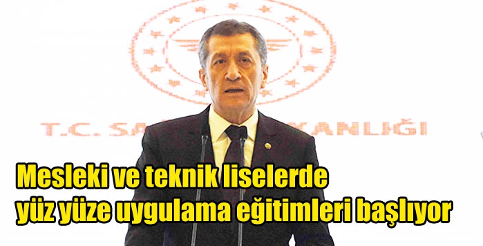 Mesleki ve teknik liselerde yüz yüze uygulama eğitimleri başlıyor