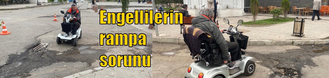 Kars’ta engellilerin rampa sorunu