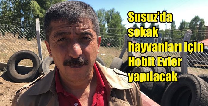 Kars Susuz’da sokak hayvanları için Hobit Evler yapılacak