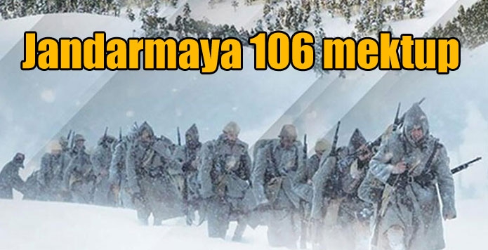 Sarıkamış şehitlerini 106. Anma yıl dönümünde jandarmaya 106 mektup